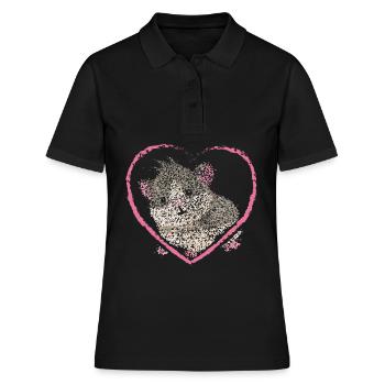 Cochon d’Inde Rongeurs cochons d’Inde - Polo Femme - noir - Devant - Ailine (174cm)