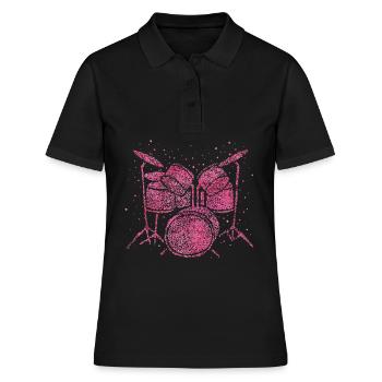 Batterie Batteur Batterie - Polo Femme - noir - Devant - Ailine (174cm)