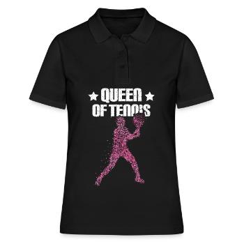 Joueur de tennis Entraîneur de tennis Entraîneur - Polo Femme - noir - Devant - Ailine (174cm)
