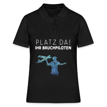Modellflugzeuge Modellflug Modellfliegen - Frauen Polo Shirt - Schwarz - Vorne - Ailine (174cm)