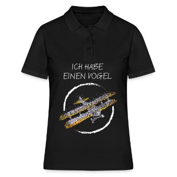 Modellflieger Modellbau Modellbauer - Frauen Polo Shirt - Schwarz - Vorne - Ailine (174cm)