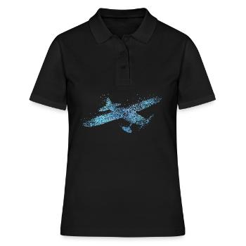Avion RC Flyer Fly Modélisme - Polo Femme - noir - Devant - Ailine (174cm)
