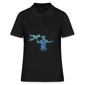 Modèle d’avion RC Modèle d’avion Modéliste - Polo Femme - noir - Devant - Ailine (174cm)