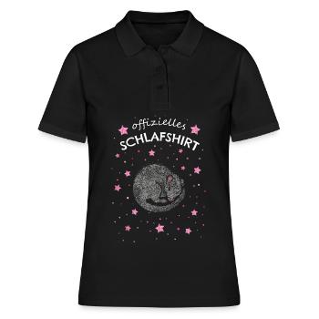Schlafshirt Ratte Rattenbesitzer Rattenliebhaber - Frauen Polo Shirt - Schwarz - Vorne - Ailine (174cm)