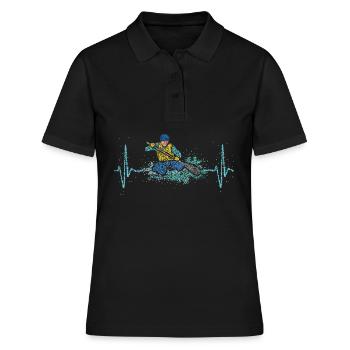 Canoë Rythme cardiaque en eau sauvage Pagayer - Polo Femme - noir - Devant - Ailine (174cm)