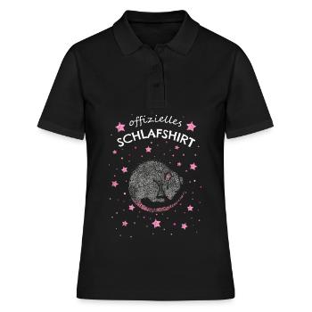 Offizielles Schlafshirt Mäusebesitzer Ratten - Frauen Polo Shirt - Schwarz - Vorne - Ailine (174cm)
