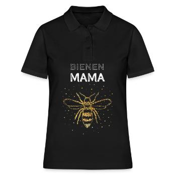 Bienen Mama Honigbiene Imkerei Imker Bienenzucht - Frauen Polo Shirt - Schwarz - Vorne - Ailine (174cm)