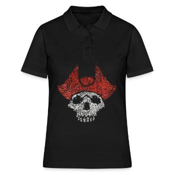 Pirate Pirate Costume Remplacement Carnaval 5 Saison - Polo Femme - noir - Devant - Ailine (174cm)