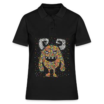 Confettis Monster Cologne Carnaval Kölle Confetti - Polo Femme - noir - Devant - Ailine (174cm)