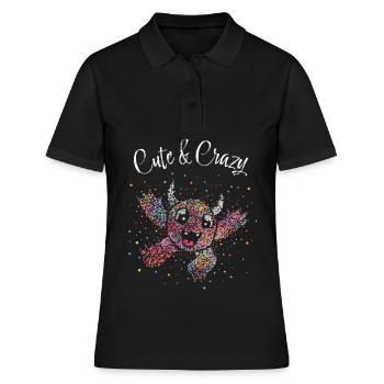 Confettis Monster Carnaval Carnaval Kölle Alaaf - Polo Femme - noir - Devant - Ailine (174cm)
