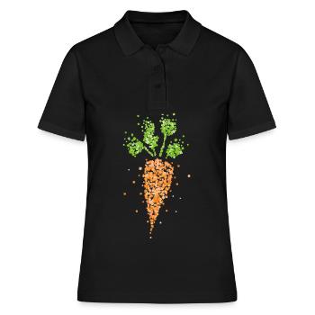 Costume de carotte Remplacement Carnaval Confettis - Polo Femme - noir - Devant - Ailine (174cm)