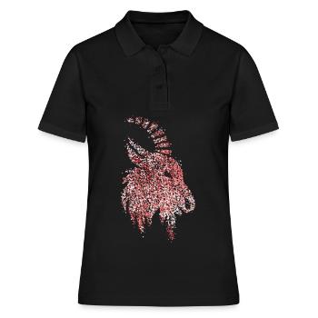 Geißbock Rot Weiß Rut un Wiess Karneval Köln Kölle - Polo Femme - noir - Devant - Ailine (174cm)