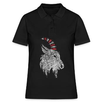 Geißbock Cologne Cologne Rouge Blanc Carnaval Confettis - Polo Femme - noir - Devant - Ailine (174cm)