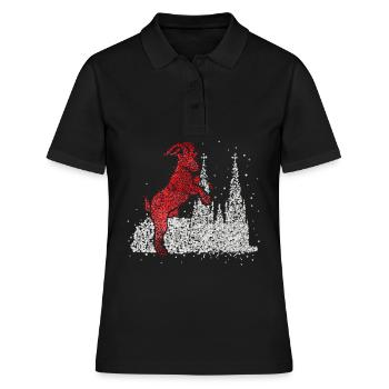 Cathédrale de Cologne Rouge Blanc Kölle Cologne Colonia Cologne - Polo Femme - noir - Devant - Ailine (174cm)