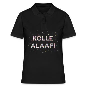 Kölle Alaaf Kölsch Carnaval de Cologne 5ème saison - Polo Femme - noir - Devant - Ailine (174cm)