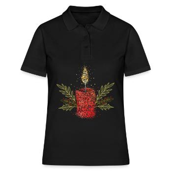 Bougie de l’Avent Saison de l’Avent Couronne de l’Avent - Polo Femme - noir - Devant - Ailine (174cm)