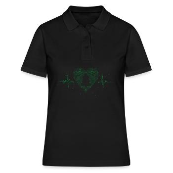 Weihnachtsbaum Christbaum Heiligabend Tanne - Frauen Polo Shirt - Schwarz - Vorne - Ailine (174cm)