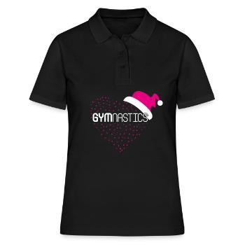 Gymnastique Gymnastique Gymnaste Chapeau de Noël Saint-Nicolas - Polo Femme - noir - Devant - Ailine (174cm)