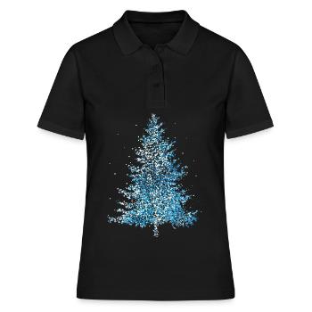 Arbre de Noël Arbre de Noël Arbre de Noël Arbre - Polo Femme - noir - Devant - Ailine (174cm)