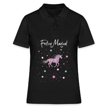 Licorne Transgenre Transsexuel Transsexuel - Polo Femme - noir - Devant - Ailine (174cm)
