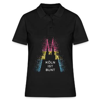 Cathédrale de Cologne Colonia Pansexuel Pansexuel - Polo Femme - noir - Devant - Ailine (174cm)