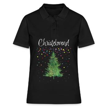 Fastelovend Karneval Fasching Konfetti Heiligabend - Frauen Polo Shirt - Schwarz - Vorne - Ailine (174cm)