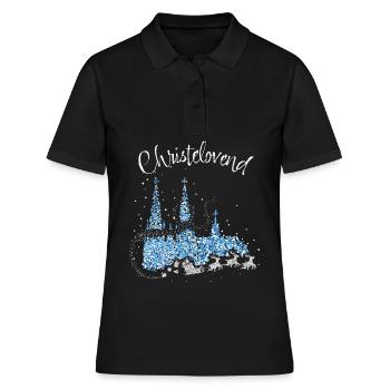 Cathédrale de Cologne Fastelovend Colonia Cologne Jours de Noël - Polo Femme - noir - Devant - Ailine (174cm)