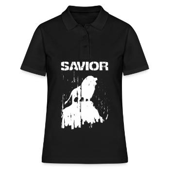 Sauveur Sauveur Jésus Lion Religion chrétienne - Polo Femme - noir - Devant - Ailine (174cm)
