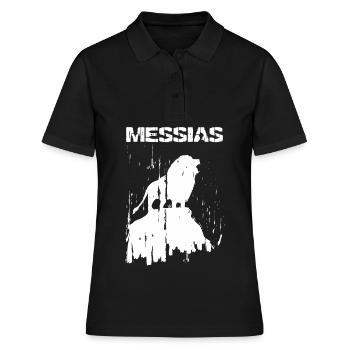 Messiah Leo Jesus God Savior Bible Faith - Women's Polo Shirt - black - Front - Ailine (174cm)