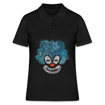 Carnaval Clown Viva Colonia Kölle Alaaf Confettis - Polo Femme - noir - Devant - Ailine (174cm)