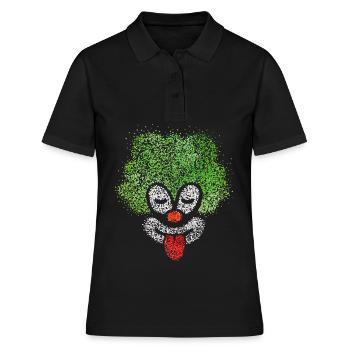 Clown Carnaval Confettis Fastelovend Viva Colonia - Polo Femme - noir - Devant - Ailine (174cm)