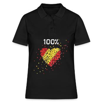 Espagne Espagnol Espagnol Drapeau espagnol Espagnefan - Polo Femme - noir - Devant - Ailine (174cm)