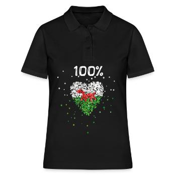 Pays de Galles Pays de Galles Flag Fan de flag football du Pays de Galles - Polo Femme - noir - Devant - Ailine (174cm)