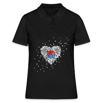 Corée du Sud Corée du Sud Drapeau Corée du Sud Corée du Sud - Polo Femme - noir - Devant - Ailine (174cm)