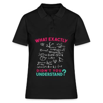 Physik Mathe Formel Scherz - Frauen Polo Shirt - Schwarz - Vorne - Ailine (174cm)