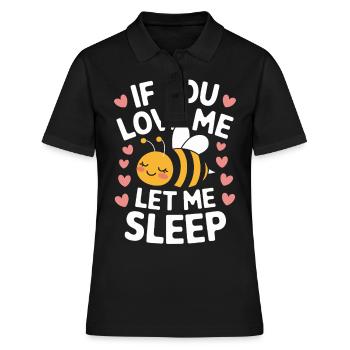 abeille abeille apicultrice abeille abeille - Polo Femme - noir - Devant - Ailine (174cm)