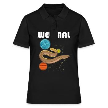 Weltaal Aal Angler - Frauen Polo Shirt - Schwarz - Vorne - Ailine (174cm)