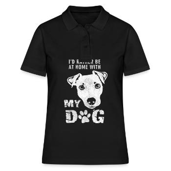 Hund Hundebesitzer Hundeliebhaber Hundebesitzer - Frauen Polo Shirt - Schwarz - Vorne - Ailine (174cm)