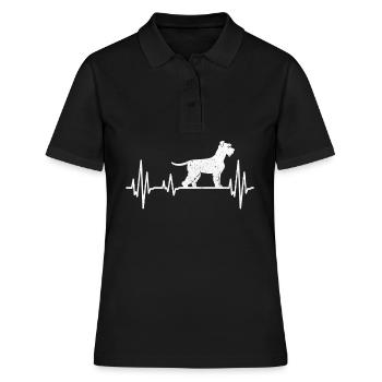 RIESENSCHNAUZER Giant Schnauzer Herzschlag - Polo Femme - noir - Devant - Ailine (174cm)