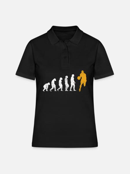 Evolution du basket - Polo Femme - noir