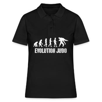Judo Judoka Evolution Self Defense Vintage - Polo Femme - noir - Devant - Ailine (174cm)