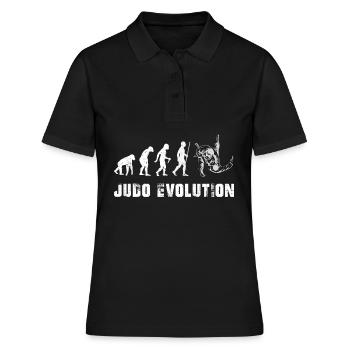 Judo Judoka Evolution Selbstverteidigung Evo - Frauen Polo Shirt - Schwarz - Vorne - Ailine (174cm)