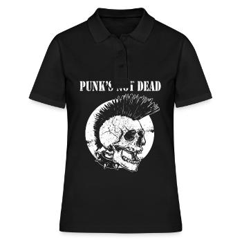 Punk's Not Dead - Women's Polo Shirt - black - Front - Ailine (174cm)