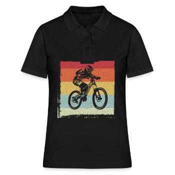 MTB Downhill - Polo Femme - noir - Devant - Ailine (174cm)
