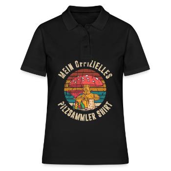 Mein Offizielles Pilzsammler Shirt Pilzsammler Pil - Frauen Polo Shirt - Schwarz - Vorne - Ailine (174cm)
