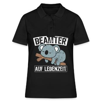 Beamter auf Lebenszeit - Beamter Amt Beamtin Gesch - Frauen Polo Shirt - Schwarz - Vorne - Ailine (174cm)