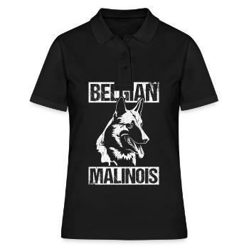 Belgian Malinois Hunde - Frauen Polo Shirt - Schwarz - Vorne - Ailine (174cm)