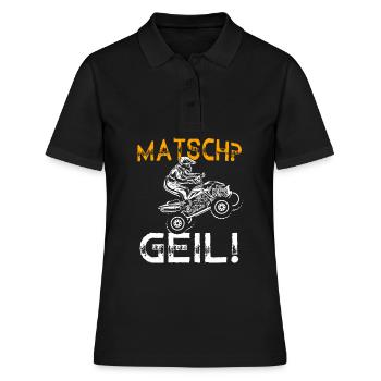 Quad Bike Biker Quad Zubehör Quad Geschenk Matsch - Frauen Polo Shirt - Schwarz - Vorne - Ailine (174cm)