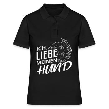 Hund Hundebesitzer - Frauen Polo Shirt - Schwarz - Vorne - Ailine (174cm)