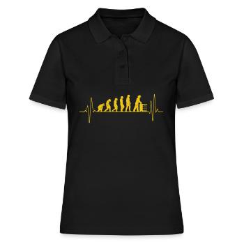 Evolution Imker Shirt - Geschenk Bienenzüchter Imk - Frauen Polo Shirt - Schwarz - Vorne - Ailine (174cm)